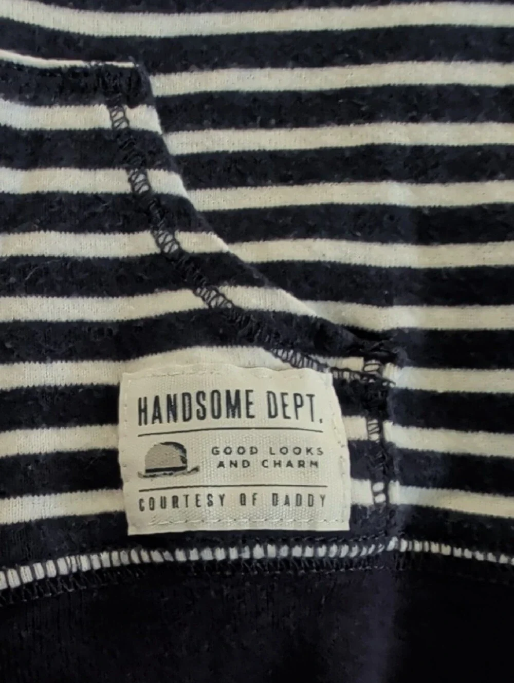 Carter's Navy & White Stripe Hooded Zip-Up Sweatshirt - 9 Months